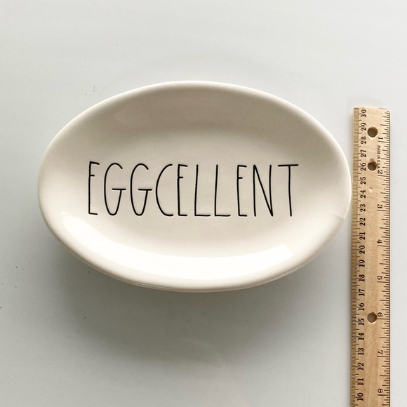 Rae Dunn Eggcellent Trinket Tray or Small Treat Plate - Easter - Picture 7 of 9